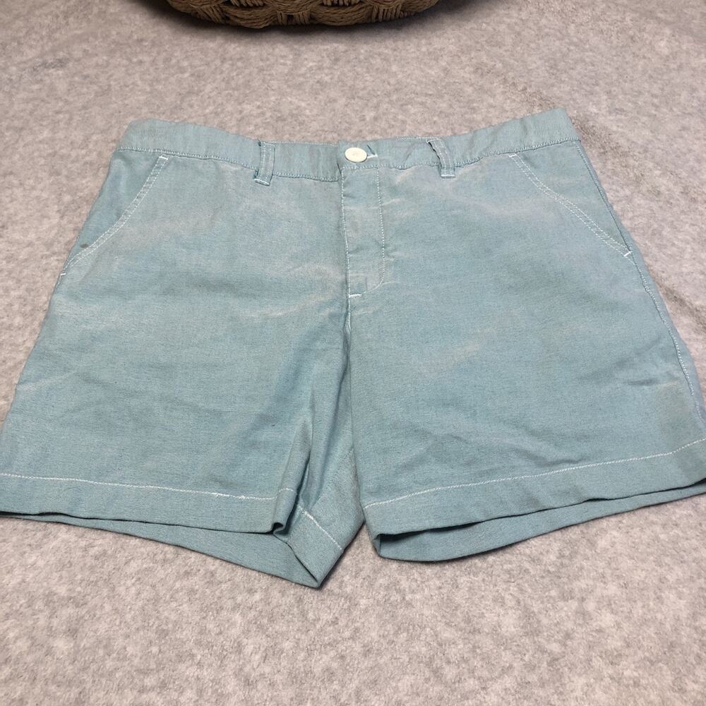 Chubbies The Staples Flat Front Chino Shorts Men's Size 34/7 Green Preppy - Picture 1 of 12